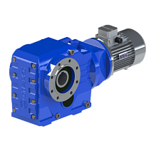 Мотор-редуктор коническо-цилиндрический KAZ-S57-38.49-23.38-0.75 (PAM90, 6P) sf= 2.07